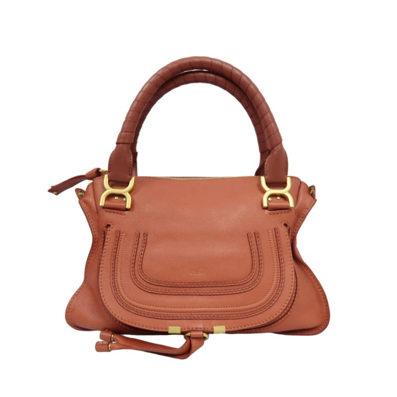 Chloé Mercy Bag Leather Red Shoulder Bag Gold Hardware