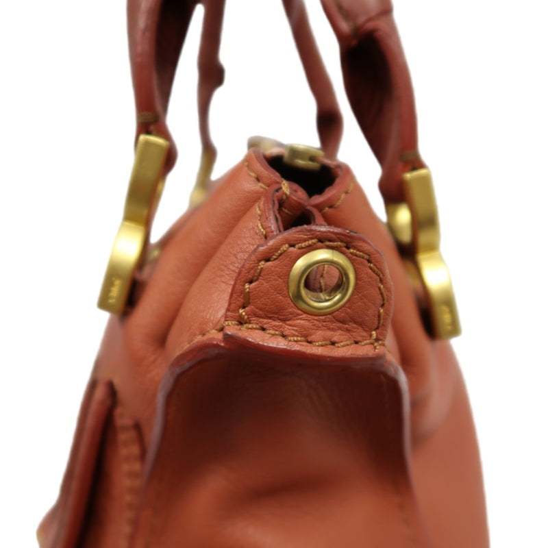 Chloé Mercy Bag Leather Red Shoulder Bag Gold Hardware