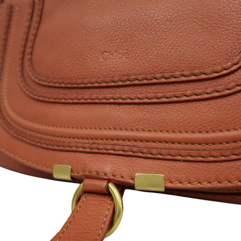 Chloé Mercy Bag Leather Red Shoulder Bag Gold Hardware