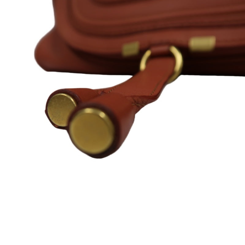 Chloé Mercy Bag Leather Red Shoulder Bag Gold Hardware