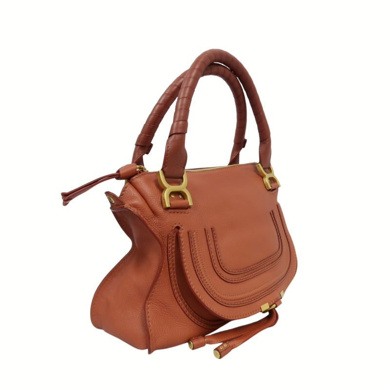 Chloé Mercy Bag Leather Red Shoulder Bag Gold Hardware