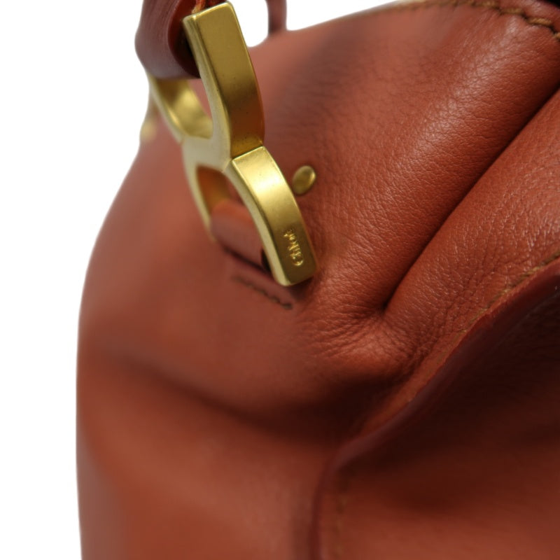Chloé Mercy Bag Leather Red Shoulder Bag Gold Hardware