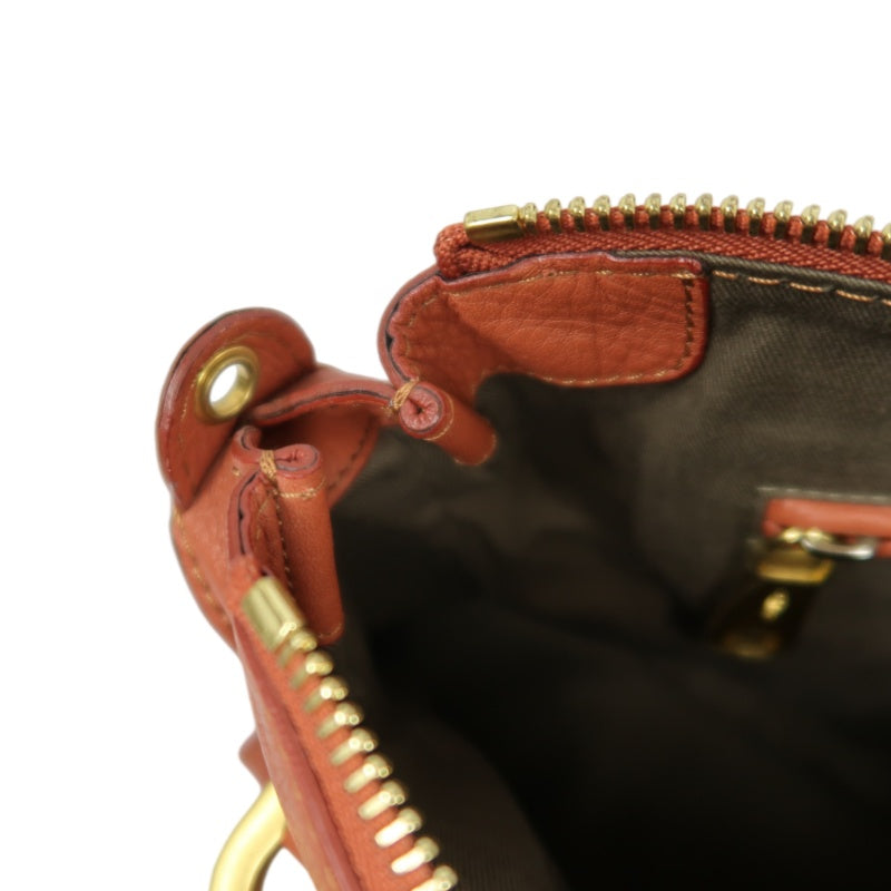 Chloé Mercy Bag Leather Red Shoulder Bag Gold Hardware