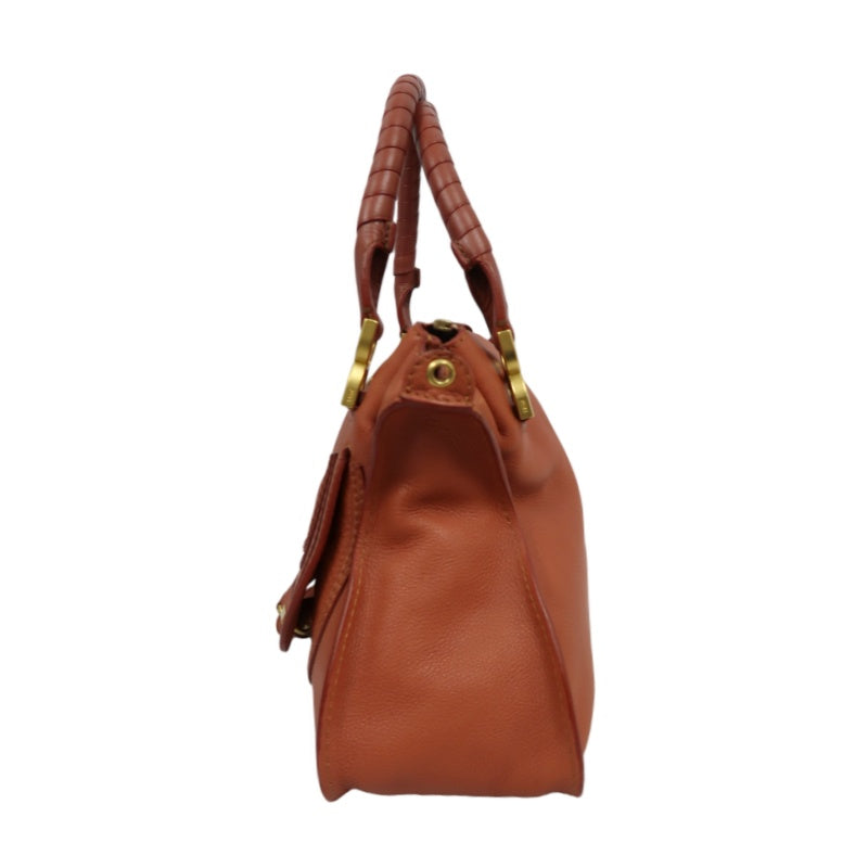 Chloé Mercy Bag Leather Red Shoulder Bag Gold Hardware
