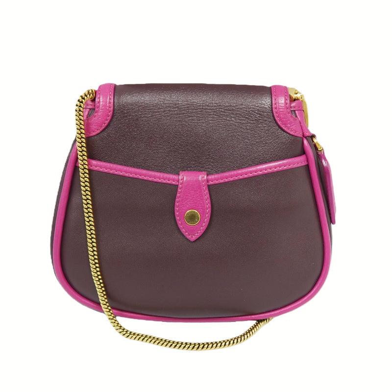 LOUIS VUITTON Trapecio Suhali Shoulder Bag Prune Art Deco Purple Gold Hardware LV Purple Leather Limited Edition Color-Block Crossbody Chain Bag