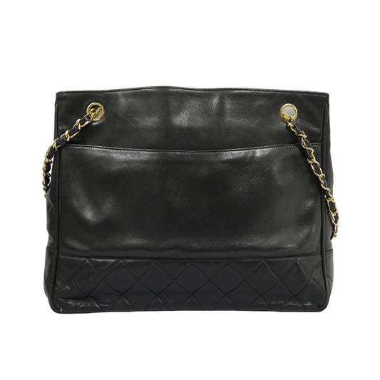 CHANEL Tote Bag, Caviar Skin, Black, Gold-tone Hardware