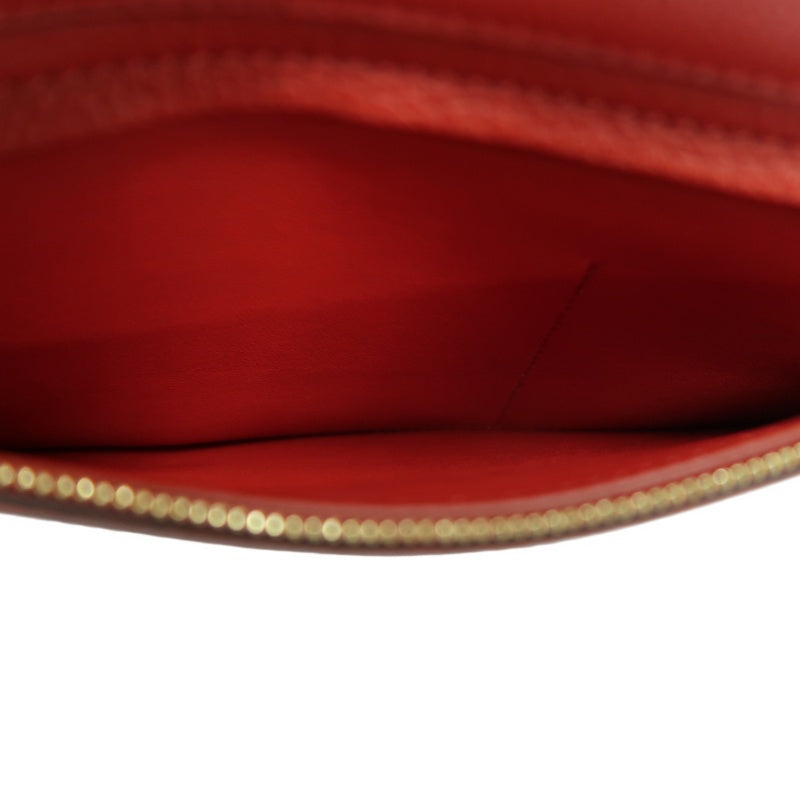 CELINE Trapeze Handbag, Red Leather, Includes Short Shoulder Strap