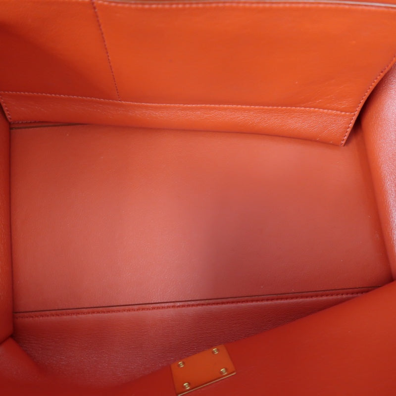 CELINE Trapeze Handbag, Red Leather, Includes Short Shoulder Strap