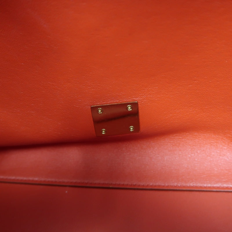 CELINE Trapeze Handbag, Red Leather, Includes Short Shoulder Strap