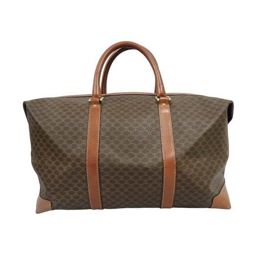 CELINE Celine Macadam Boston bag Brown PVC travel bag 50 handbag
