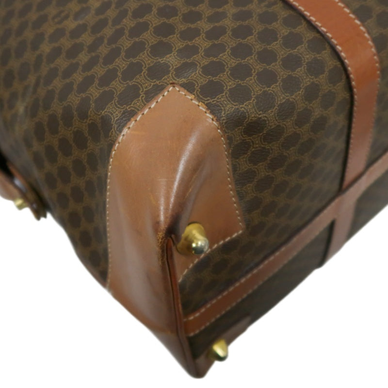CELINE Celine Macadam Boston bag Brown PVC travel bag 50 handbag