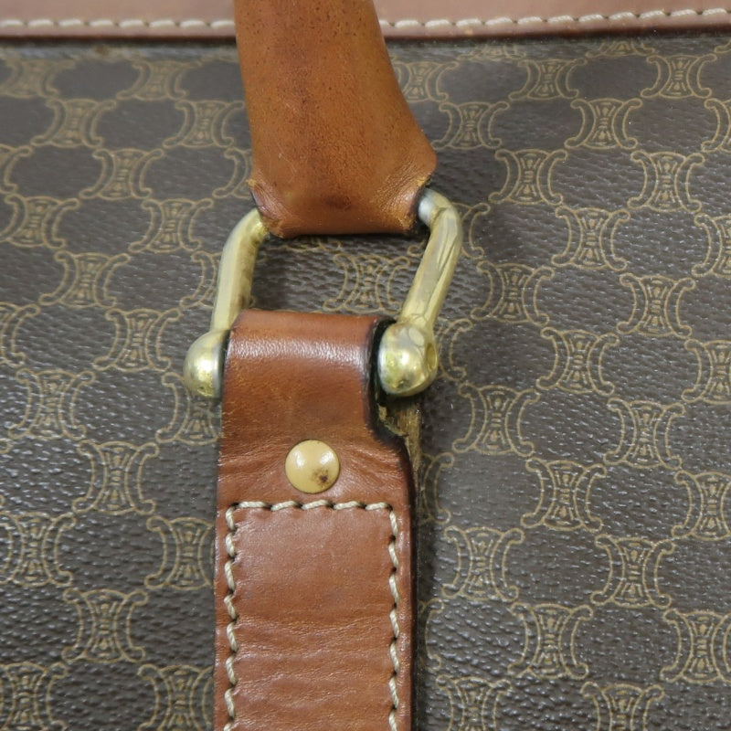 CELINE Celine Macadam Boston bag Brown PVC travel bag 50 handbag