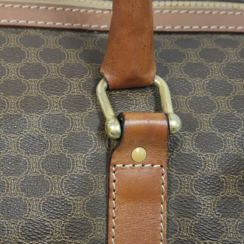 CELINE Celine Macadam Boston bag Brown PVC travel bag 50 handbag