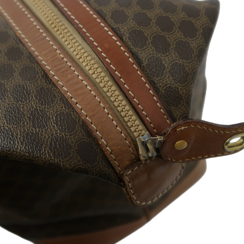 CELINE Celine Macadam Boston bag Brown PVC travel bag 50 handbag
