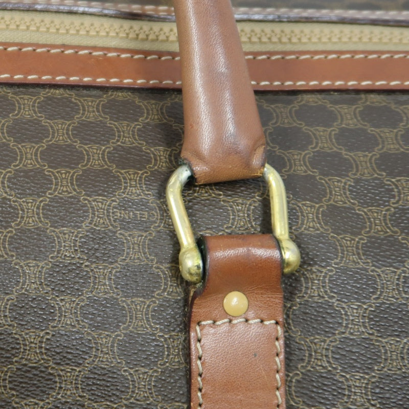 CELINE Celine Macadam Boston bag Brown PVC travel bag 50 handbag