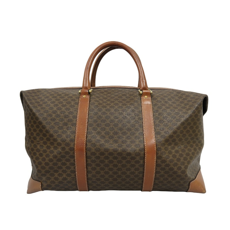 CELINE Celine Macadam Boston bag Brown PVC travel bag 50 handbag