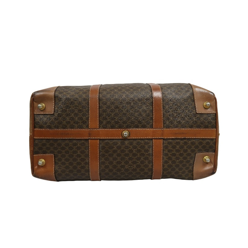 CELINE Celine Macadam Boston bag Brown PVC travel bag 50 handbag