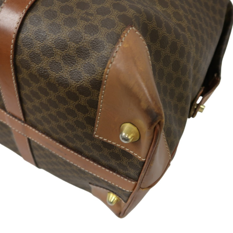 CELINE Celine Macadam Boston bag Brown PVC travel bag 50 handbag