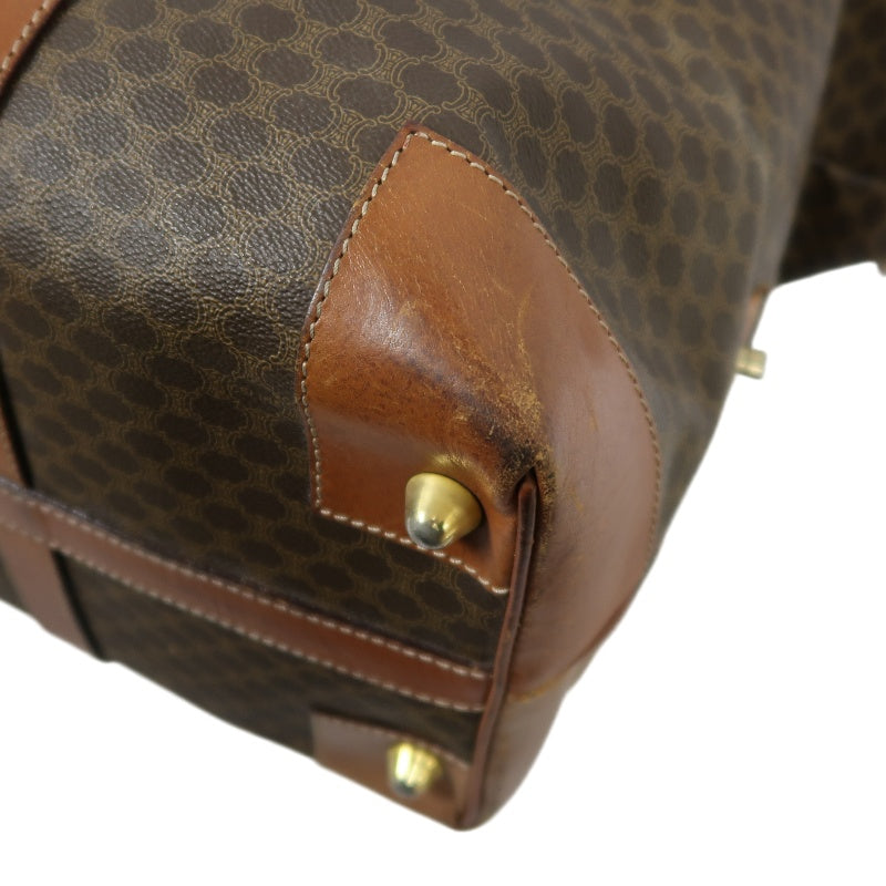 CELINE Celine Macadam Boston bag Brown PVC travel bag 50 handbag