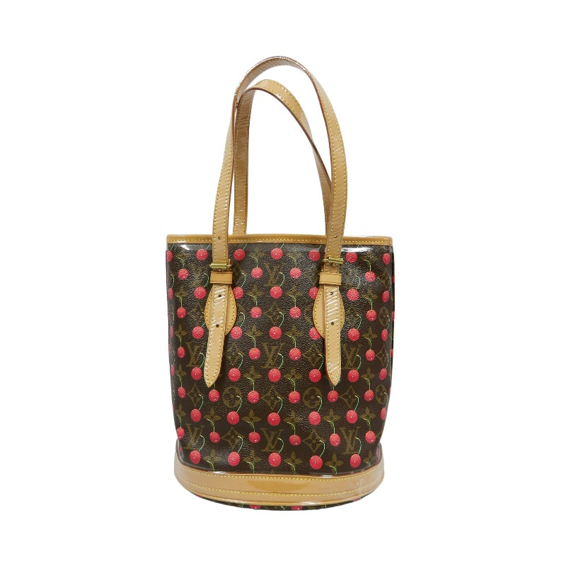 Louis Vuitton (LV) Monogram Cherry Bucket PM Bag (Pouch Included), Collector's Grade, Includes Dust Bag