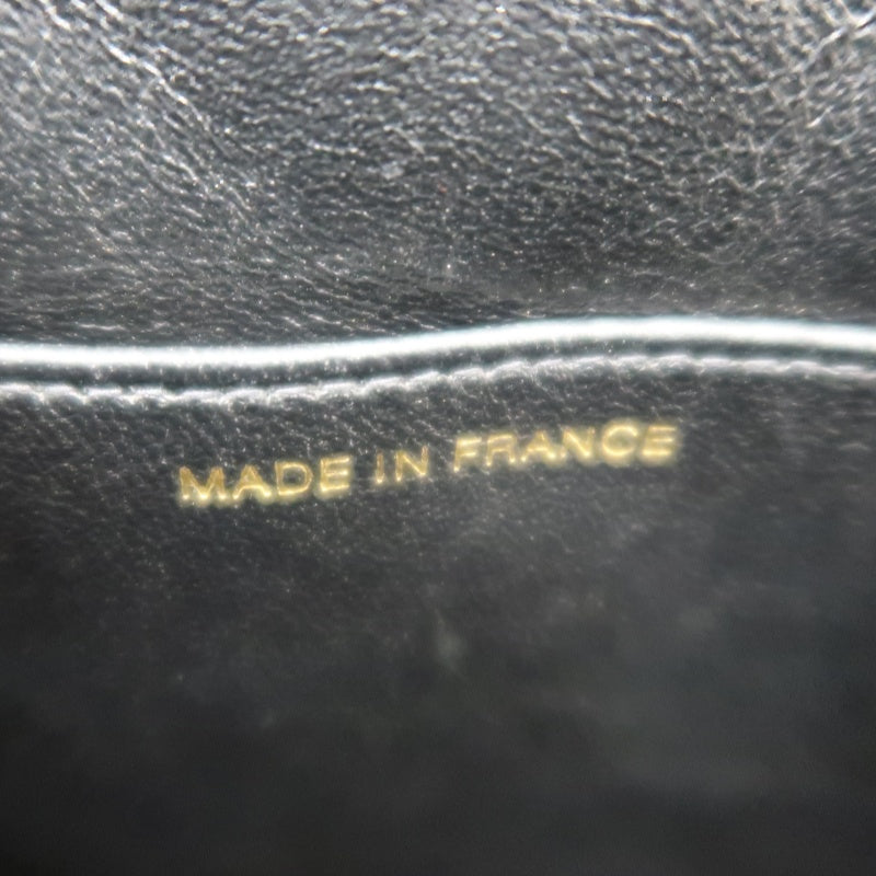 CHANEL Matelasse Lambskin Black Gold-Tone Hardware Shoulder Bag