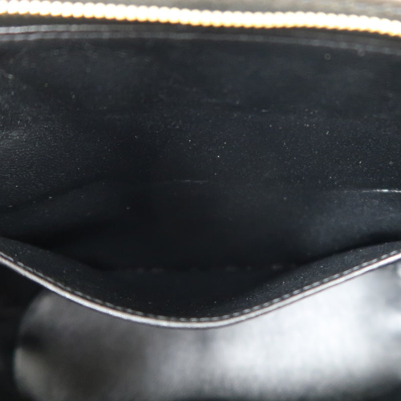 CHANEL Matelasse Lambskin Black Gold-Tone Hardware Shoulder Bag