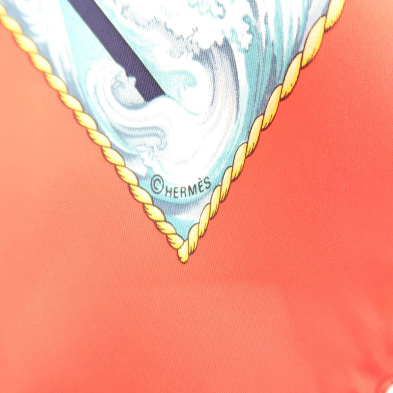 Hermes Red Silk Carre 90 Scarf With Box - Kaze yo Fuke