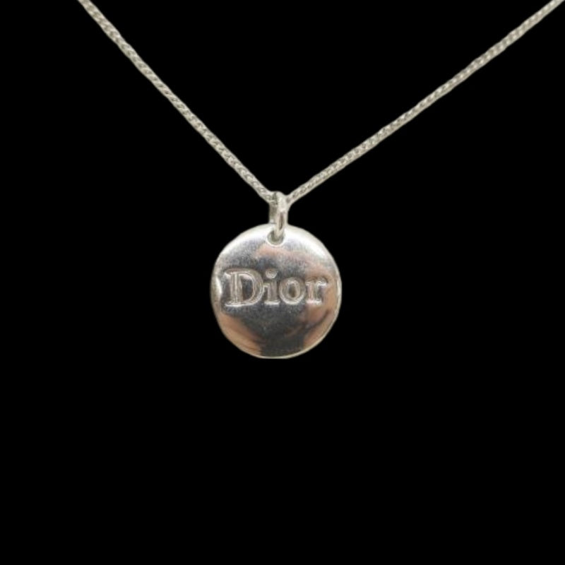 DIOR necklace, 925 sterling silver hardware, silver-tone finish