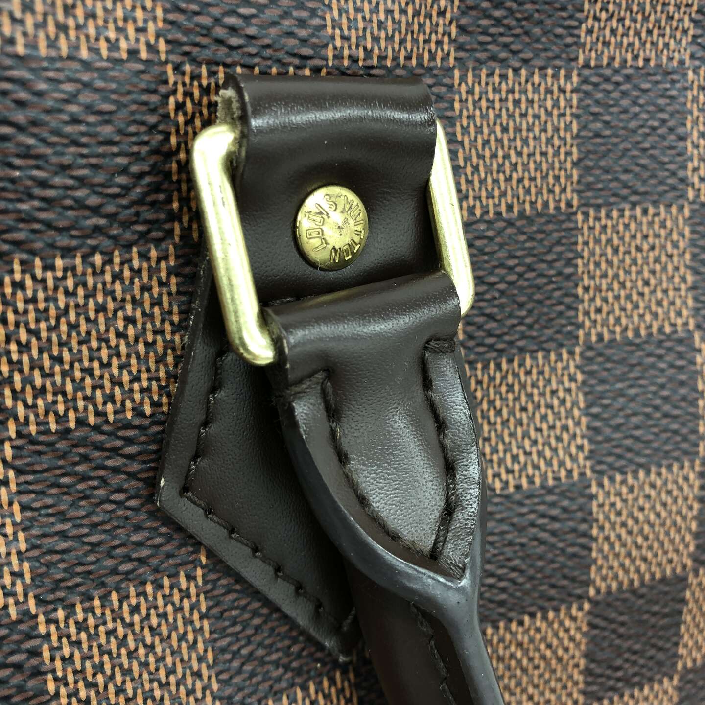 LOUIS VUITTON Speedy 30 Damier Ebene Handbag With Padlock & Two Keys LV Damier Speedy 30 Handbag