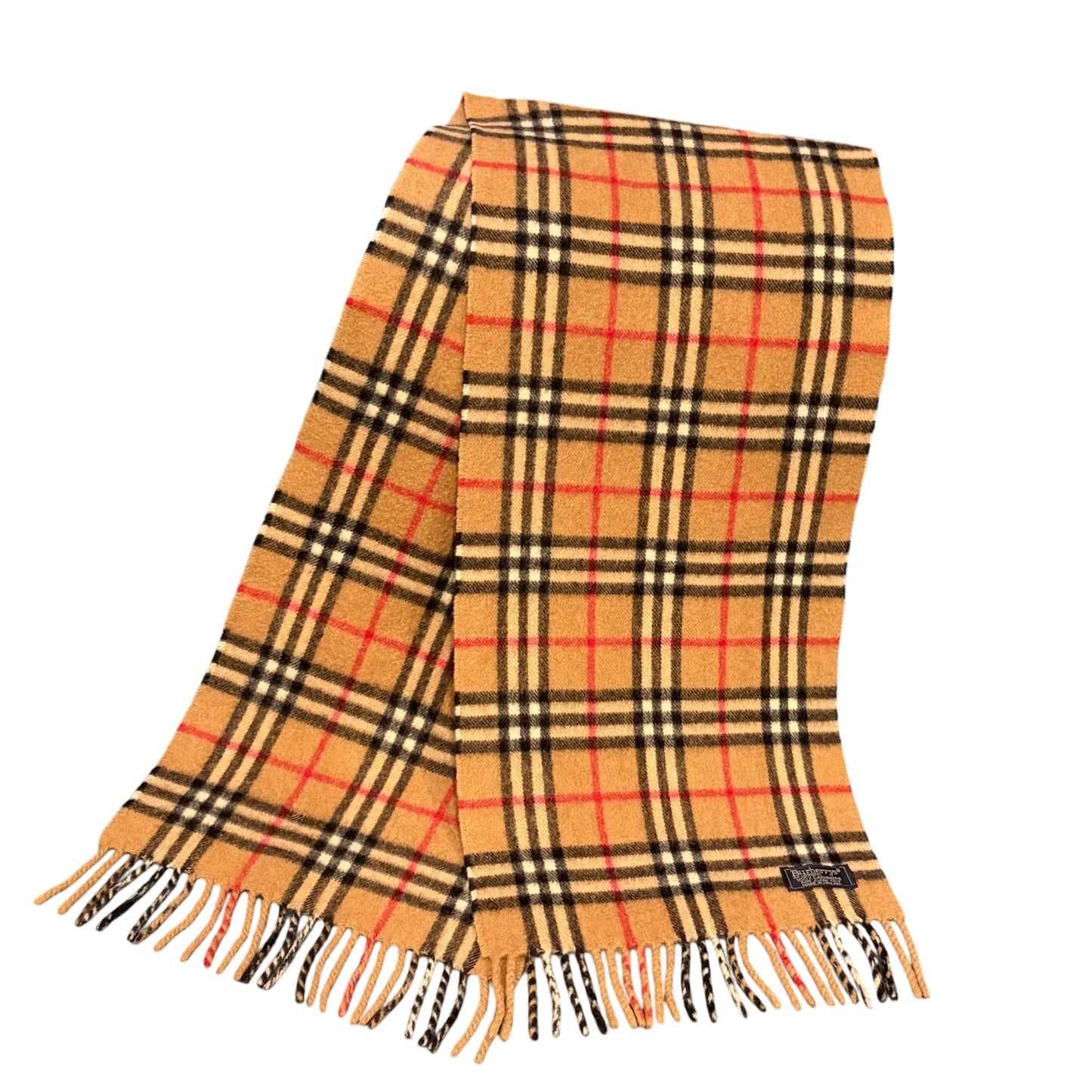 BURBERRY Nova Check Scarf Cashmere Beige