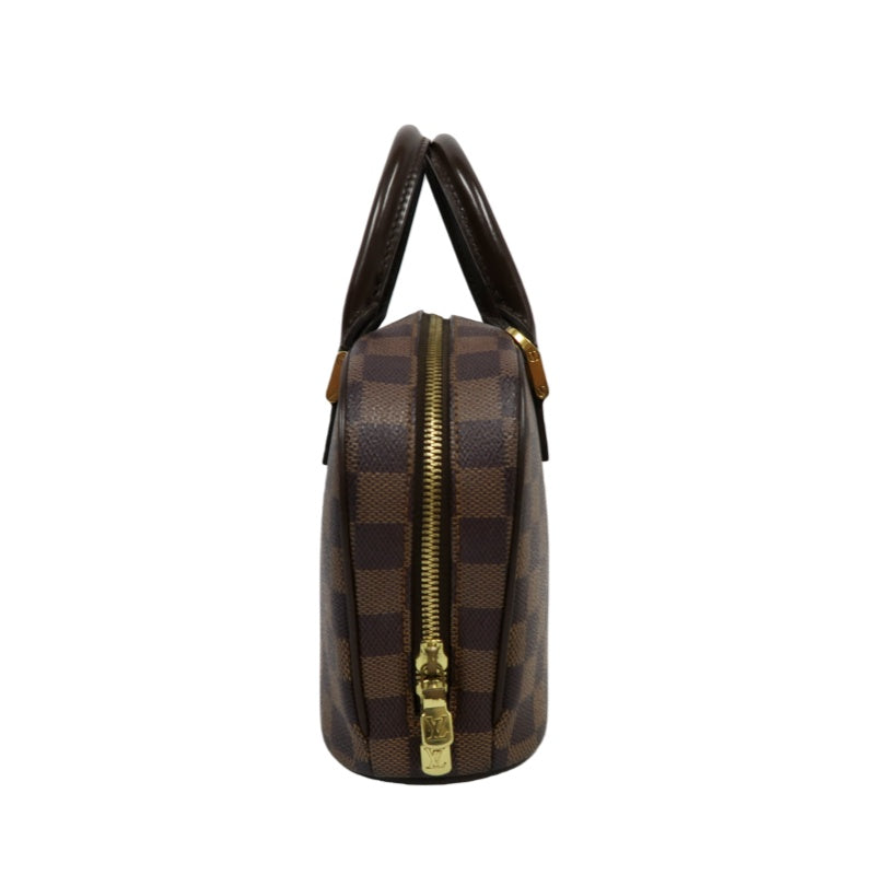 Louis Vuitton Sarria Damier Ebene Crossbody Bag PVC Brown with Shoulder Strap