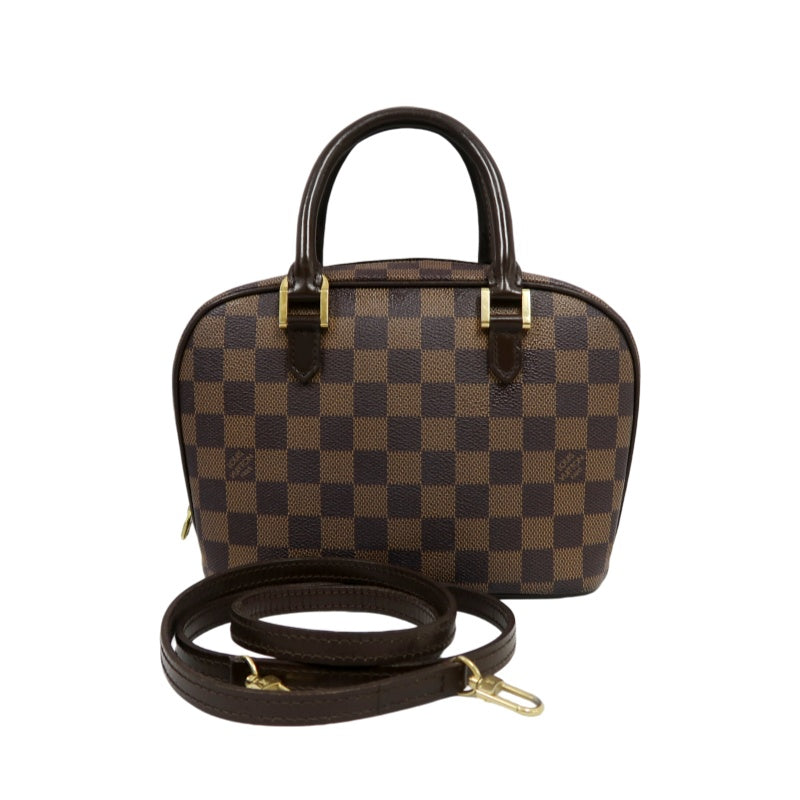 Louis Vuitton Sarria Damier Ebene Crossbody Bag PVC Brown with Shoulder Strap