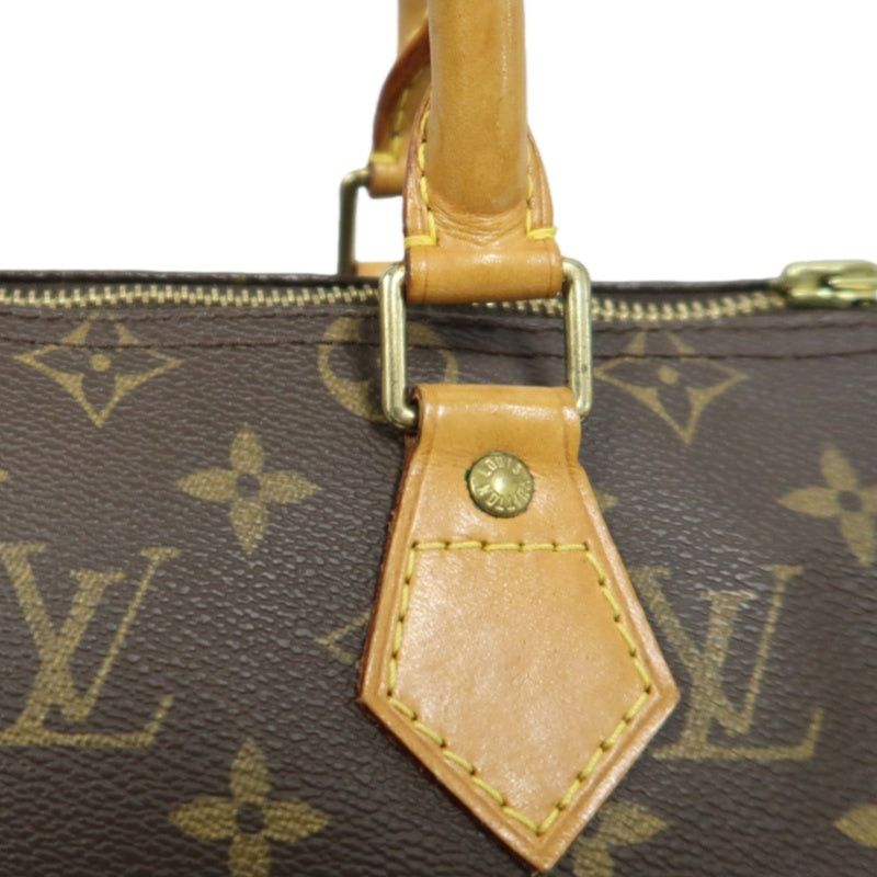 LOUIS VUITTON Speedy 25 Monogram Handbag, Brown, Coated Canvas