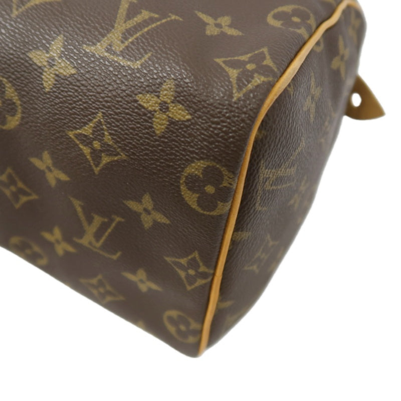 LOUIS VUITTON Speedy 25 Monogram Handbag, Brown, Coated Canvas