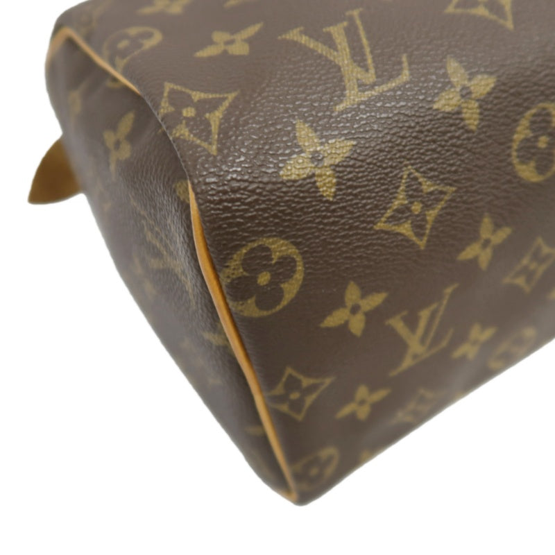 LOUIS VUITTON Speedy 25 Monogram Handbag, Brown, Coated Canvas