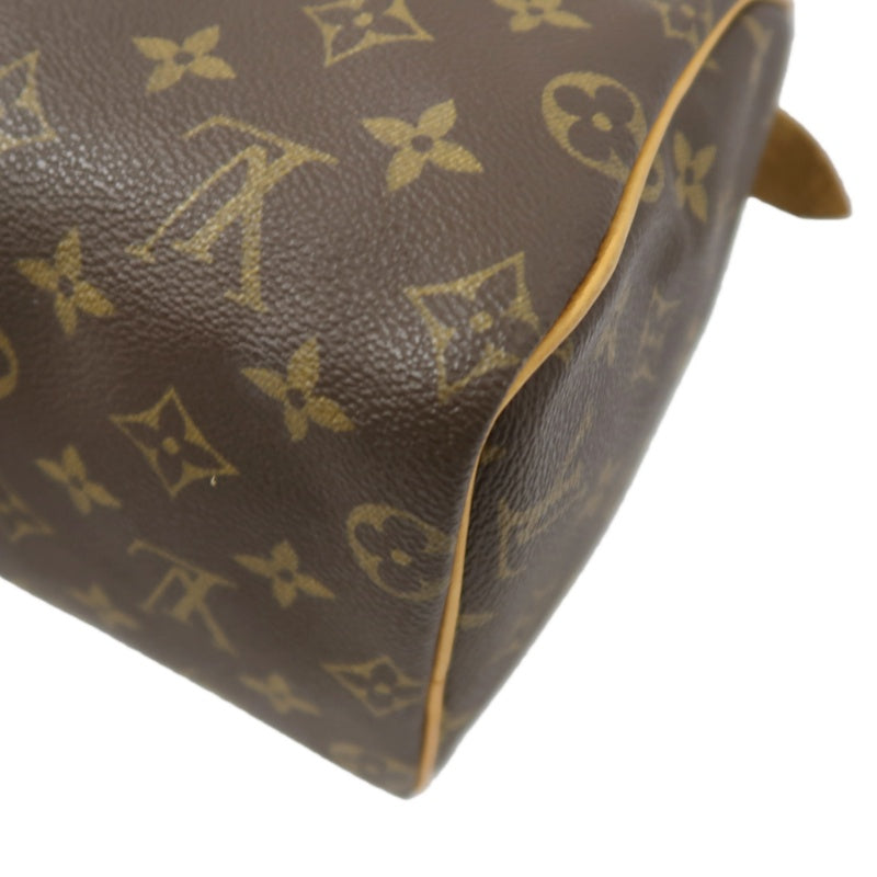 LOUIS VUITTON Speedy 25 Monogram Handbag, Brown, Coated Canvas