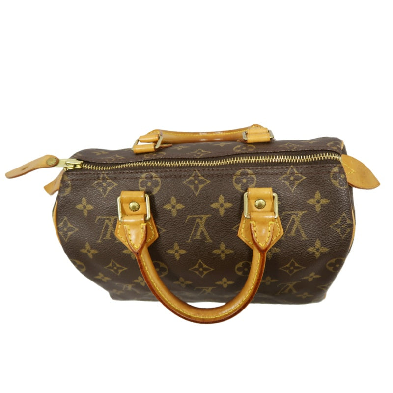 LOUIS VUITTON Speedy 25 Monogram Handbag, Brown, Coated Canvas
