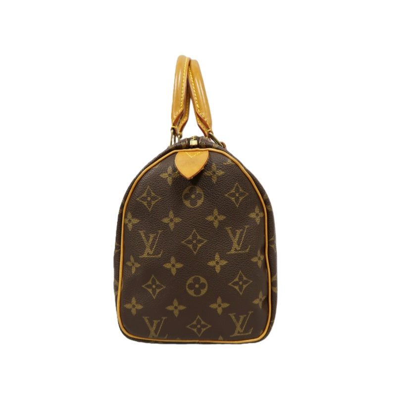 LOUIS VUITTON Speedy 25 Monogram Handbag, Brown, Coated Canvas