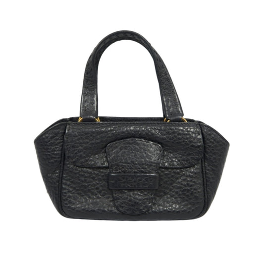 PRADA Prada Mini Tote Bag Leather Black PRADA Black Calfskin Handbag