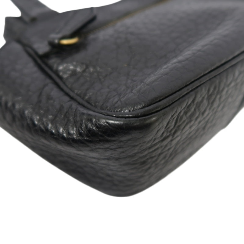 PRADA Prada Mini Tote Bag Leather Black PRADA Black Calfskin Handbag