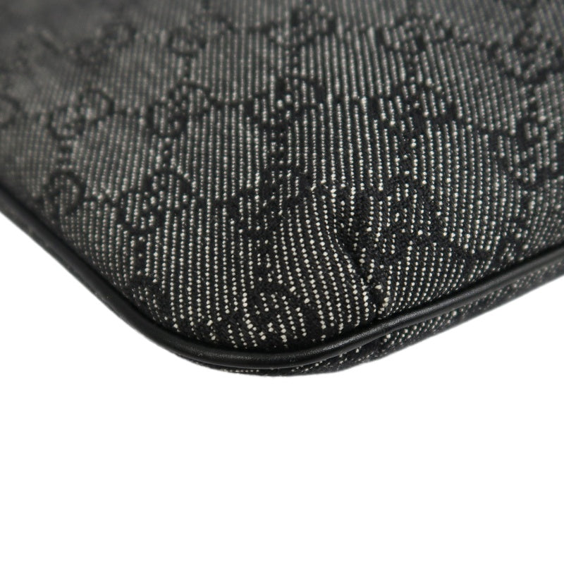 GUCCI GG Canvas Handbag, Black, Underarm Shoulder Bag