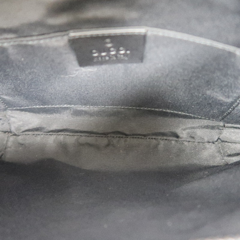 GUCCI GG Canvas Handbag, Black, Underarm Shoulder Bag