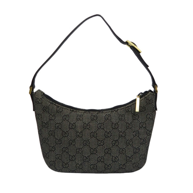 GUCCI GG Canvas Handbag, Black, Underarm Shoulder Bag