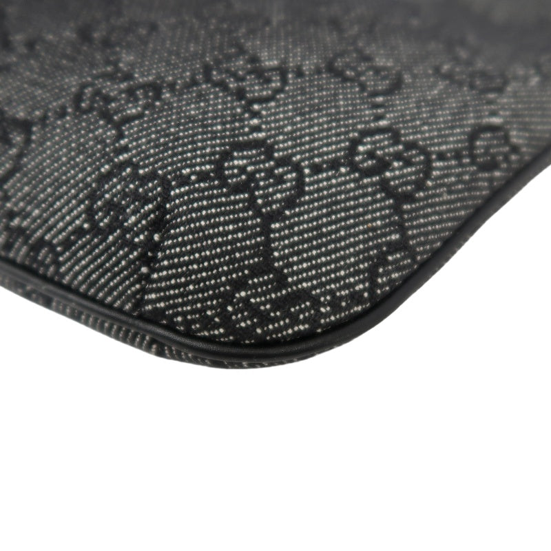 GUCCI GG Canvas Handbag, Black, Underarm Shoulder Bag