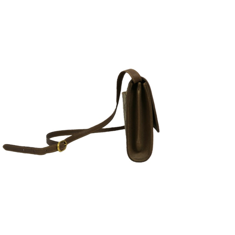 GUCCI GG Supreme Shoulder Bag, Brown PVC with Gold Hardware