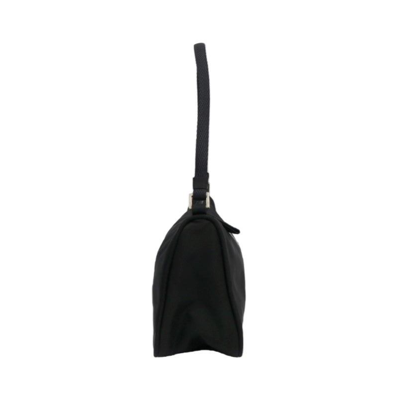 PRADA Re-Edition 2000 Nylon Hobo Shoulder Bag, Black, Silver Hardware