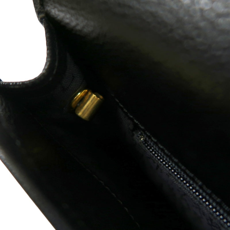 YSL Shoulder Bag Leather Black Gold Hardware YSL Black Calfskin Crossbody Bag