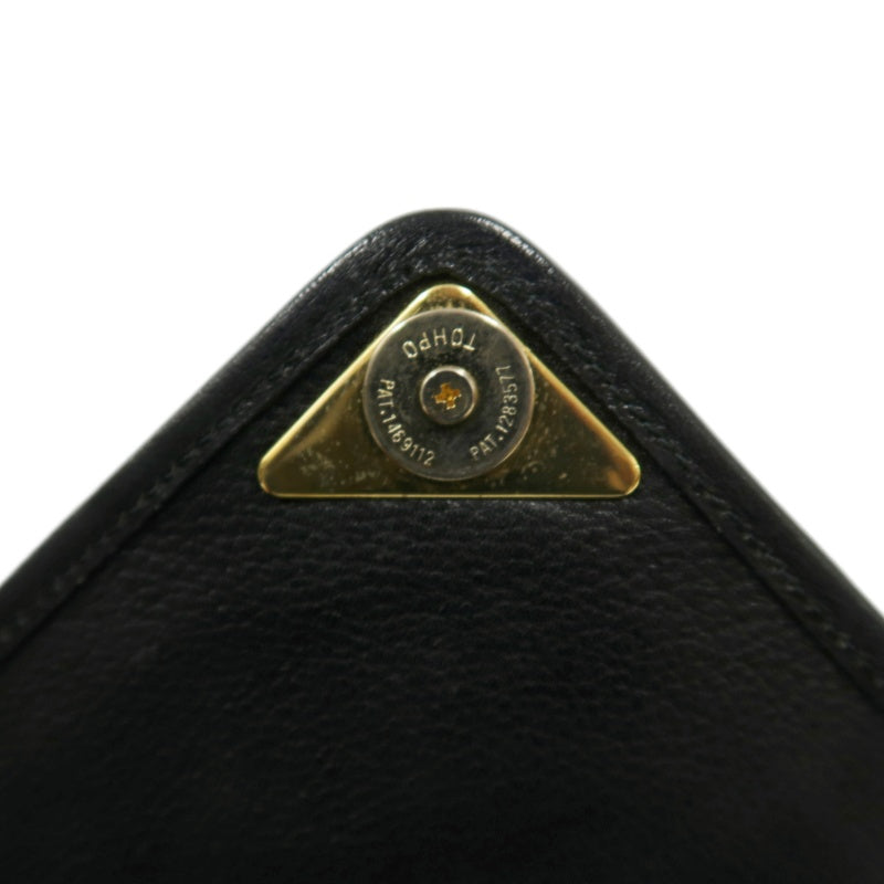 YSL Shoulder Bag Leather Black Gold Hardware YSL Black Calfskin Crossbody Bag