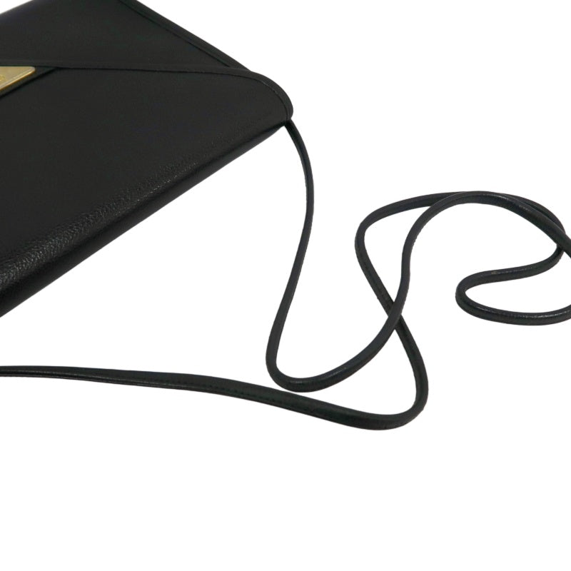 YSL Shoulder Bag Leather Black Gold Hardware YSL Black Calfskin Crossbody Bag