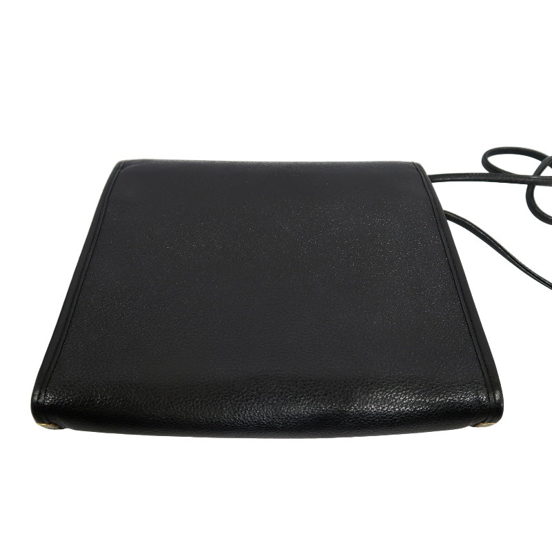 YSL Shoulder Bag Leather Black Gold Hardware YSL Black Calfskin Crossbody Bag